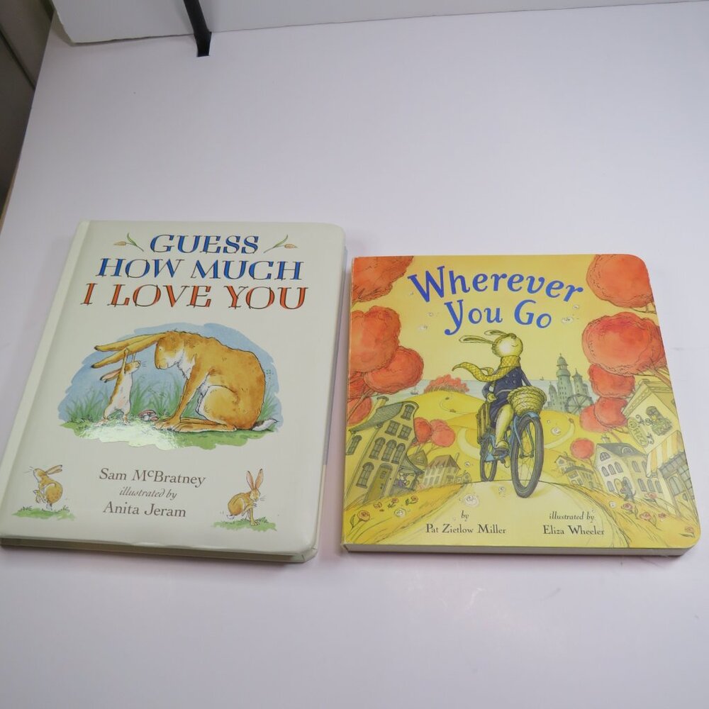 Board Books (2) Where You Go, Guess How Much I Love You RABBITS